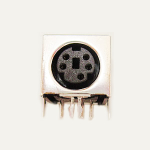 MD01R MINI DIN SOCKET R/A DIP 5PIN HF 